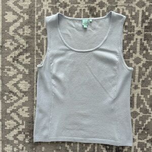 EUC Shu Shu S Blue Sleeveless Sweater Knit Top